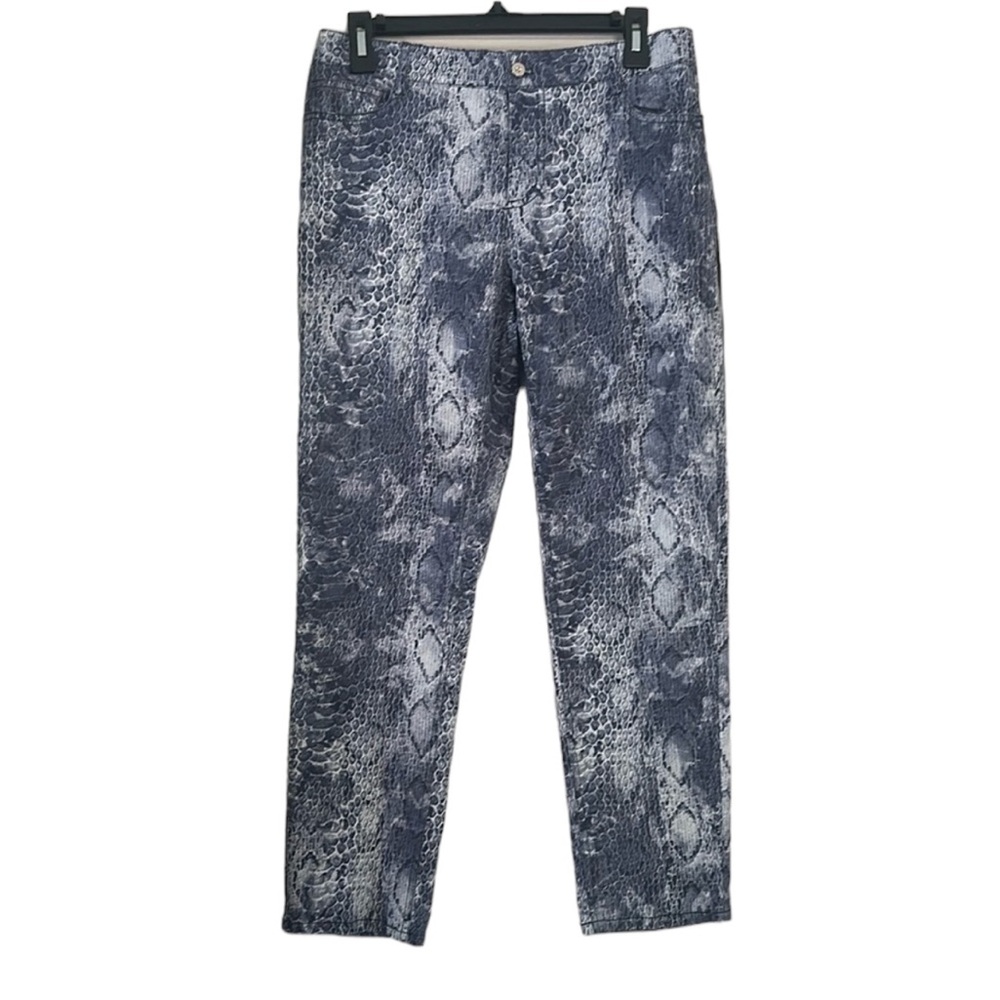 NWT - Focus 2000 Snake Print Straight Leg Pants in Gray and Black